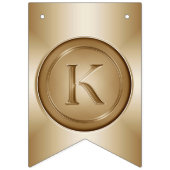 Bannière À Fanions Monogramme "Lettre K" (Deuxième drapeau)