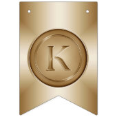 Bannière À Fanions Monogramme "Lettre K" (Premier drapeau)