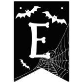 Bannière À Fanions Mortalité de bienvenue d'Halloween violet noir (Deuxième drapeau)