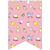 Bannière À Fanions Motif baby shower (Premier drapeau)