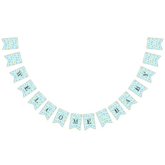 Bannière À Fanions Motif baby shower (Tout)