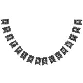 Bannière À Fanions Motif crâne Élégant Amusement Halloween Goth N'imp (Tout)