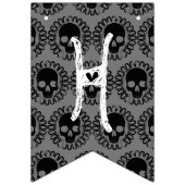 Bannière À Fanions Motif crâne Élégant Amusement Halloween Goth N'imp (Deuxième drapeau)