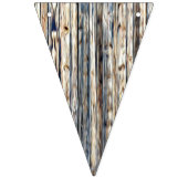 Bannière À Fanions Motif de bois Bandanna vert et bleu (Troisième drapeau)