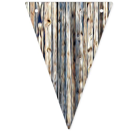 Bannière À Fanions Motif de bois Bandanna vert et bleu (Troisième drapeau)