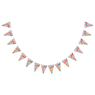 Bannière À Fanions Motif de fête d'anniversaire espagnole Floral Fies