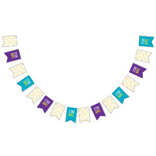Bannière À Fanions Motif de fête drôle de jeux de mots sur la banane,