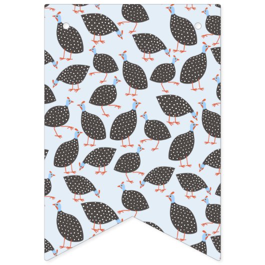 Bannière À Fanions Motif de Guinée Fowl (Deuxième drapeau)