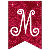 Bannière À Fanions Motif de Noël rouge (Premier drapeau)