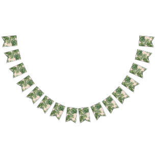 Bannière À Fanions motif feuille