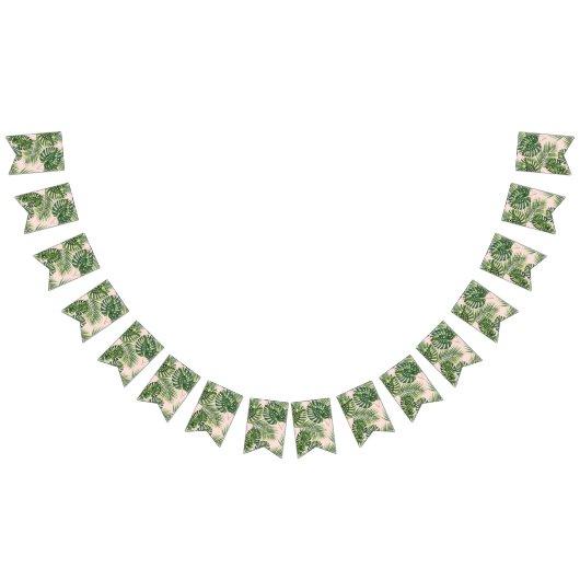 Bannière À Fanions motif feuille (Tout)