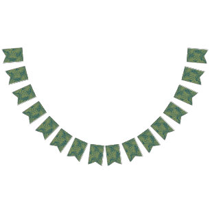 Bannière À Fanions motif feuille