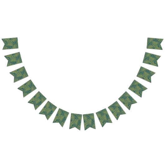 Bannière À Fanions motif feuille (Tout)