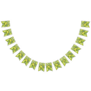 Bannière À Fanions motif feuille
