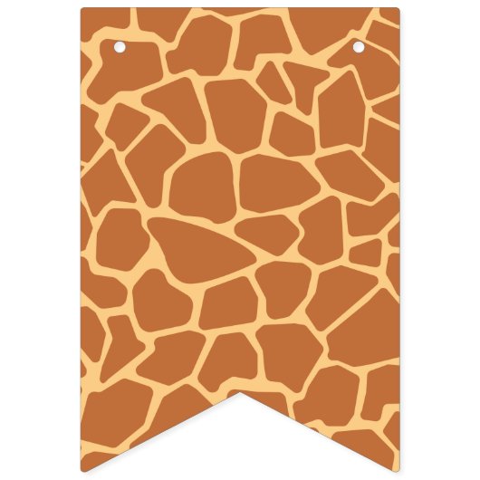 Bannière À Fanions Motif Kawaii Cute Giraffe. (Deuxième drapeau)