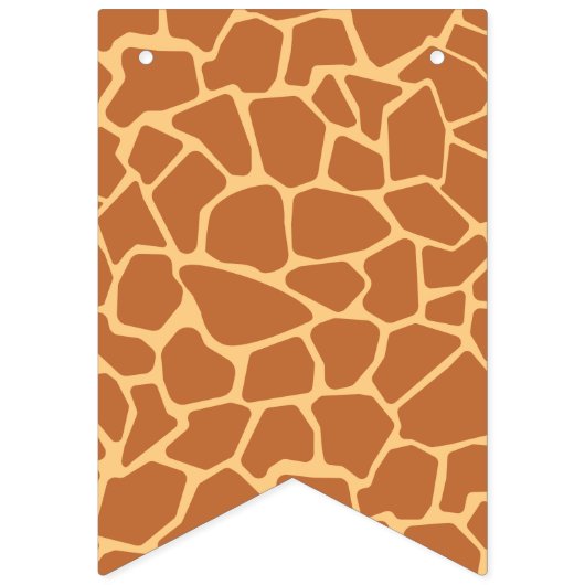 Bannière À Fanions Motif Kawaii Cute Giraffe. (Premier drapeau)