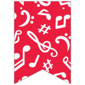 Bannière À Fanions Motif musical (Premier drapeau)