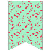 Bannière À Fanions Motif musical (Troisième drapeau)