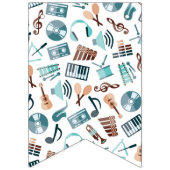 Bannière À Fanions Motif musical (Premier drapeau)