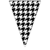 Bannière À Fanions Motif noir et blanc de pied-de-poule (Deuxième drapeau)