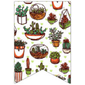 Bannière À Fanions motif plante (Troisième drapeau)