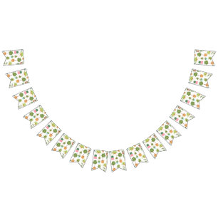Bannière À Fanions motif plante