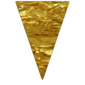 Bannière À Fanions Motif PUR de FEUILLE D'OR + votre texte/photo (Premier drapeau)