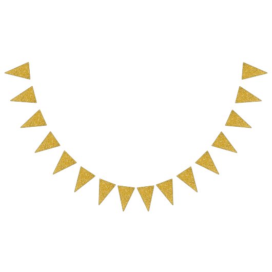 Bannière À Fanions Motif PURE GOLD Splatter + votre texte / photo (Tout)