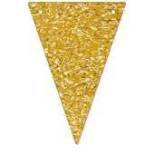 Bannière À Fanions Motif PURE GOLD Splatter + votre texte / photo (Troisième drapeau)