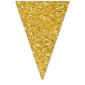 Bannière À Fanions Motif PURE GOLD Splatter + votre texte / photo (Premier drapeau)