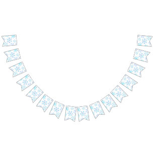 Bannière À Fanions Motif Snowflake