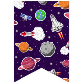 Bannière À Fanions Motif spatial (Premier drapeau)