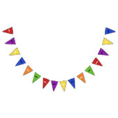 Bannière À Fanions Moustache (Tout)