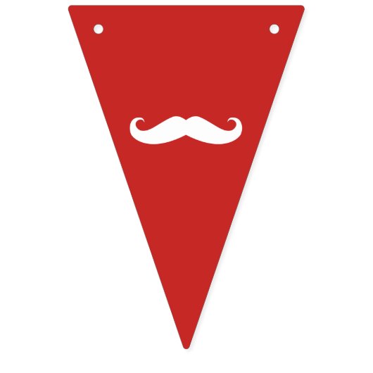 Bannière À Fanions Moustache (Premier drapeau)