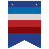 Bannière À Fanions Multicolore rétro 4 juillet unique (Premier drapeau)