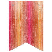 Bannière À Fanions mur en bois coloré (Deuxième drapeau)