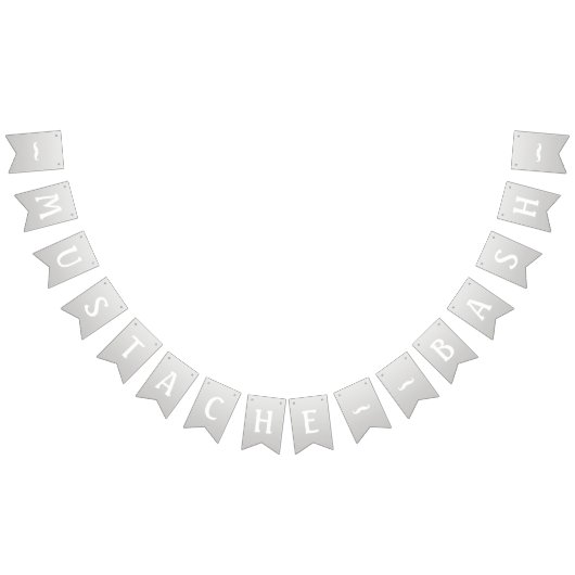 Bannière À Fanions Mustache Bash (Tout)