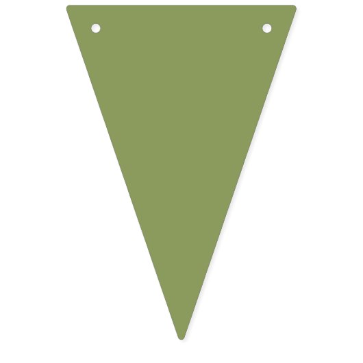 Bannière À Fanions Muted Retro Seventies Super Rainbow Heart (Deuxième drapeau)