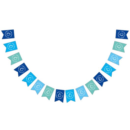 Bannière À Fanions Né de nouveau Baptême Bunting Banner (Tout)