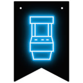 Bannière À Fanions Neon année jeux vidéo anniversaire (Premier drapeau)