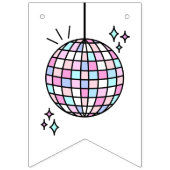 Bannière À Fanions Neon Super Disco Ball (Premier drapeau)