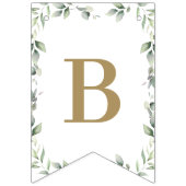 Bannière À Fanions Noah's Ark Greenery Baby shower neutre de genre (Deuxième drapeau)