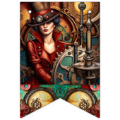 Bannière À Fanions Noël de Steampunk (Deuxième drapeau)