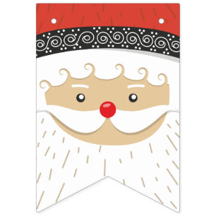 Bannière À Fanions Noël du père noël/père