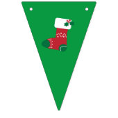 Bannière À Fanions Noël du Père Noël rétro (Deuxième drapeau)