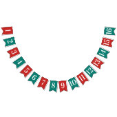 Bannière À Fanions Noël fait sur commande des TEXTES de (Tout)