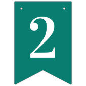 Bannière À Fanions Noël fait sur commande des TEXTES de (Deuxième drapeau)