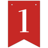 Bannière À Fanions Noël fait sur commande des TEXTES de (Premier drapeau)