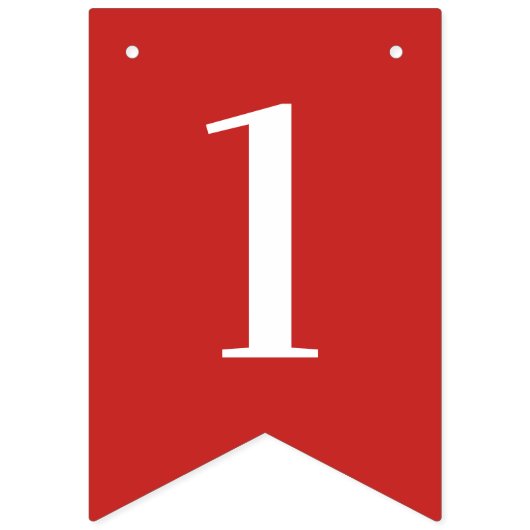 Bannière À Fanions Noël fait sur commande des TEXTES de (Premier drapeau)