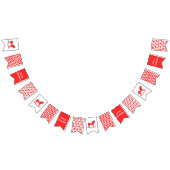 Bannière À Fanions Noël scandinave Cheval Rocse Custom (Tout)